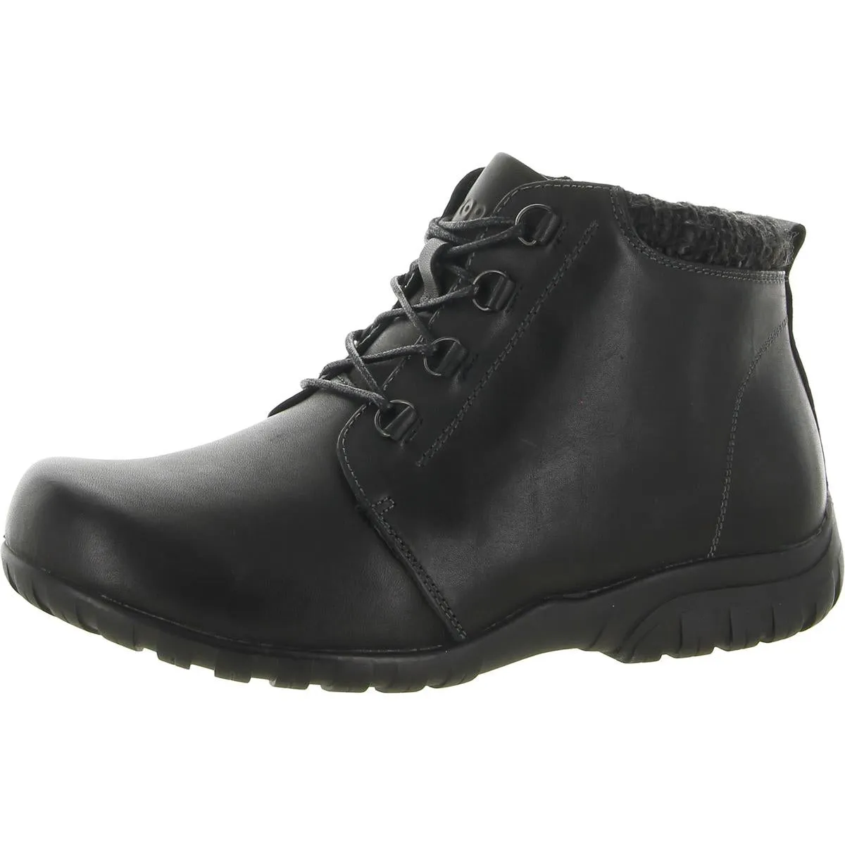 Delaney Womens Leather Zip-Up Ankle Boots