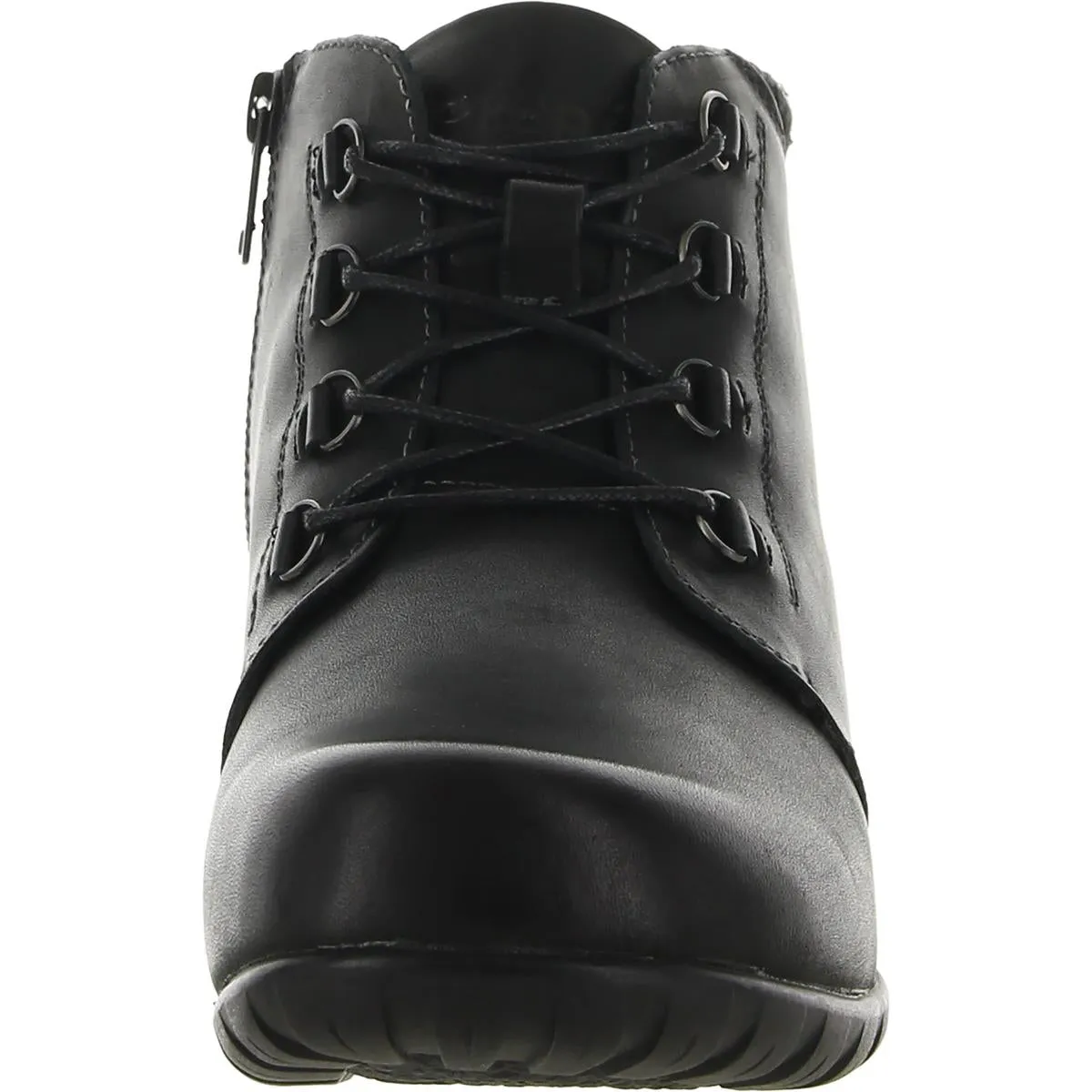 Delaney Womens Leather Zip-Up Ankle Boots