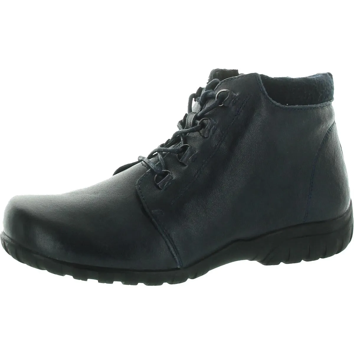 Delaney Womens Leather Zip-Up Ankle Boots