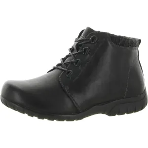 Delaney Womens Leather Zip-Up Ankle Boots