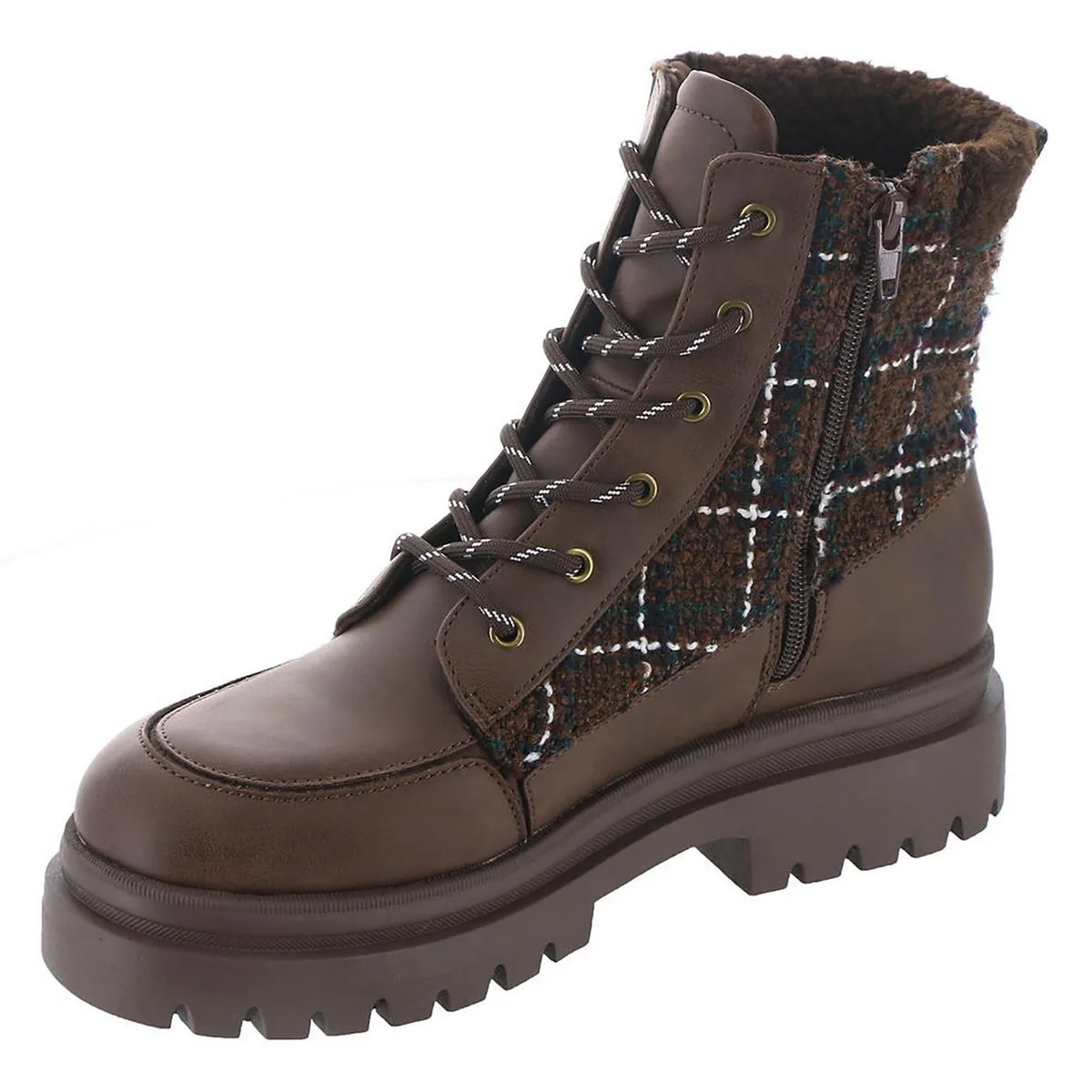Desmond Womens Padded Insole Faux Leather Ankle Boots