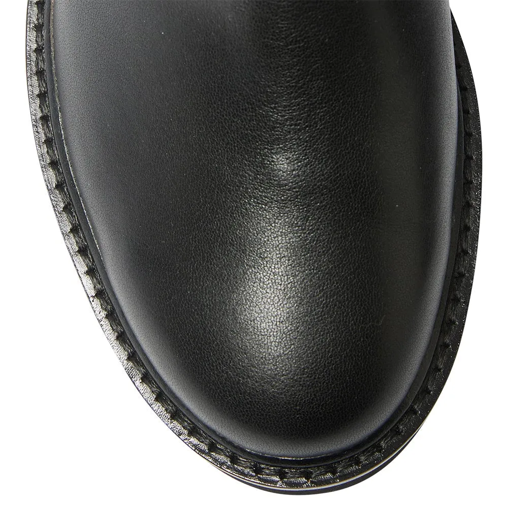 Detroit Boot in Black Leather