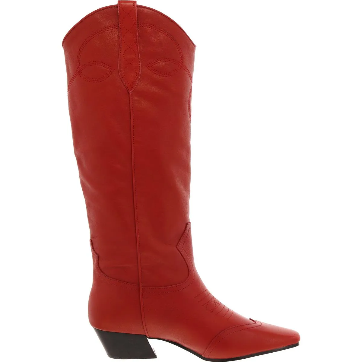 Dollie Womens Leather Tall Cowboy, Western Boots