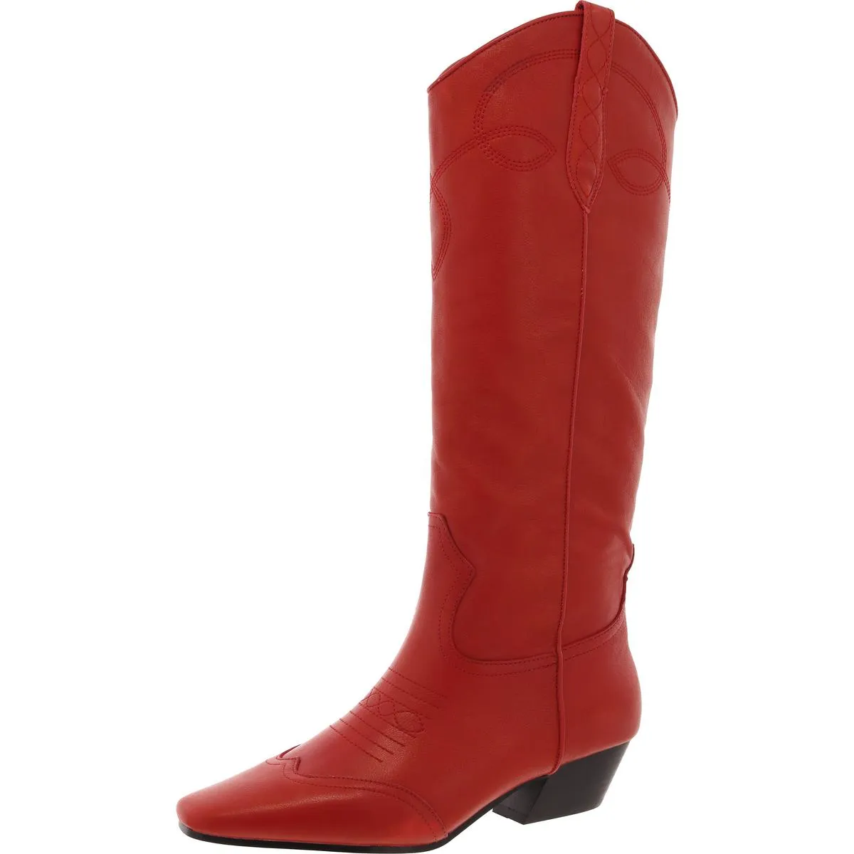 Dollie Womens Leather Tall Cowboy, Western Boots