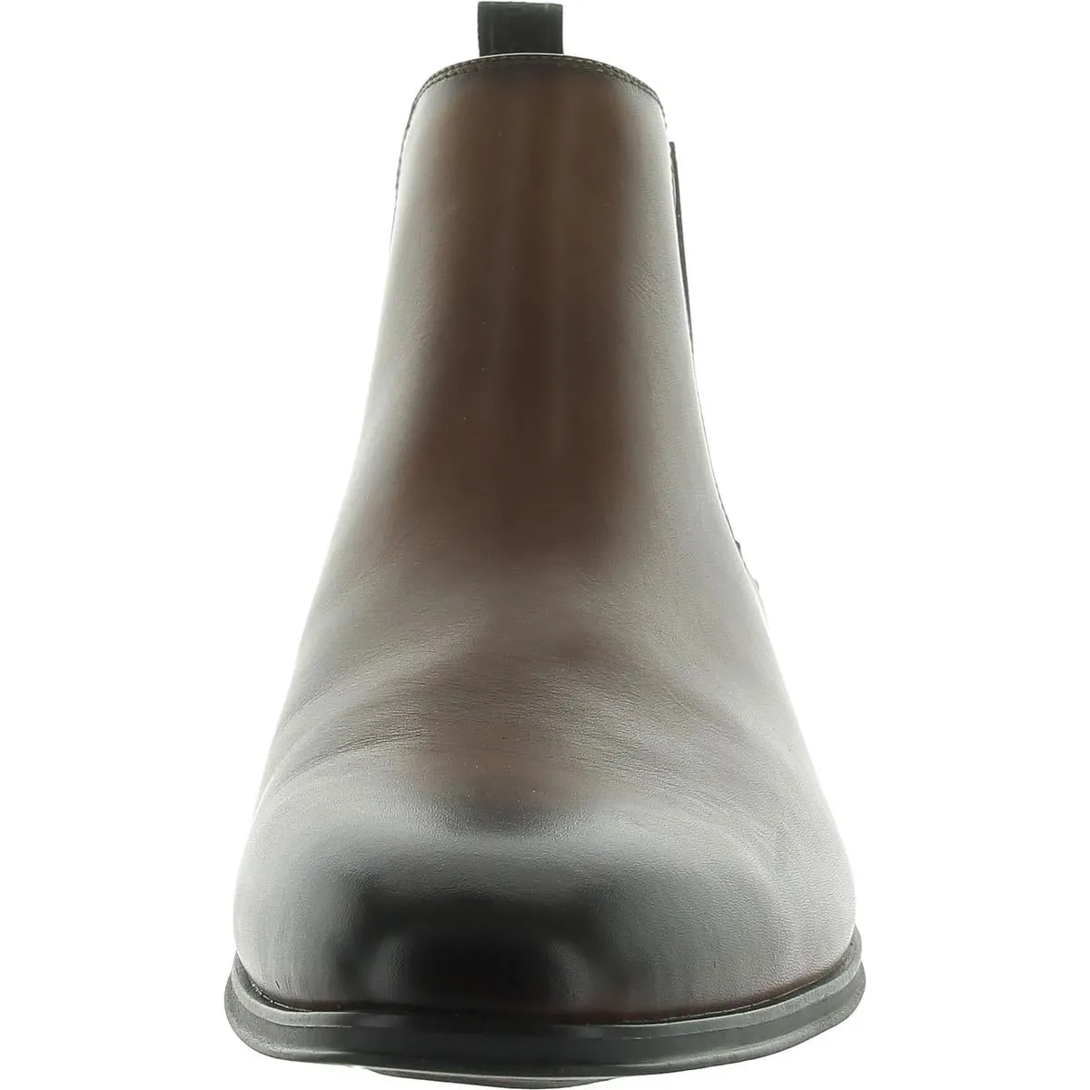 Donto Mens Leather Block Heel Chelsea Boots