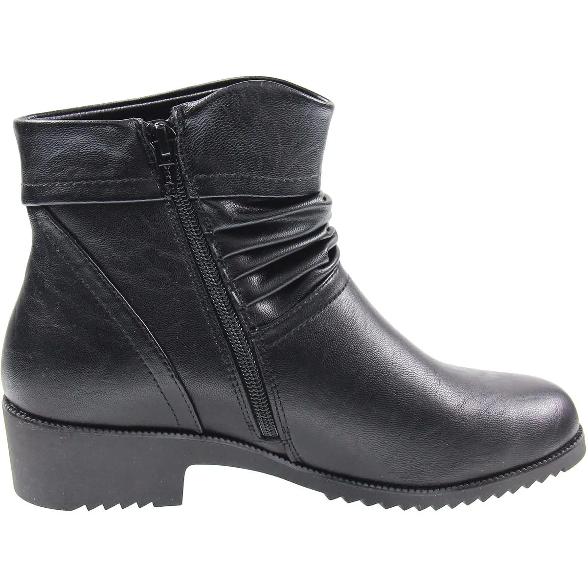Durbon Womens Leather Ankle Boots