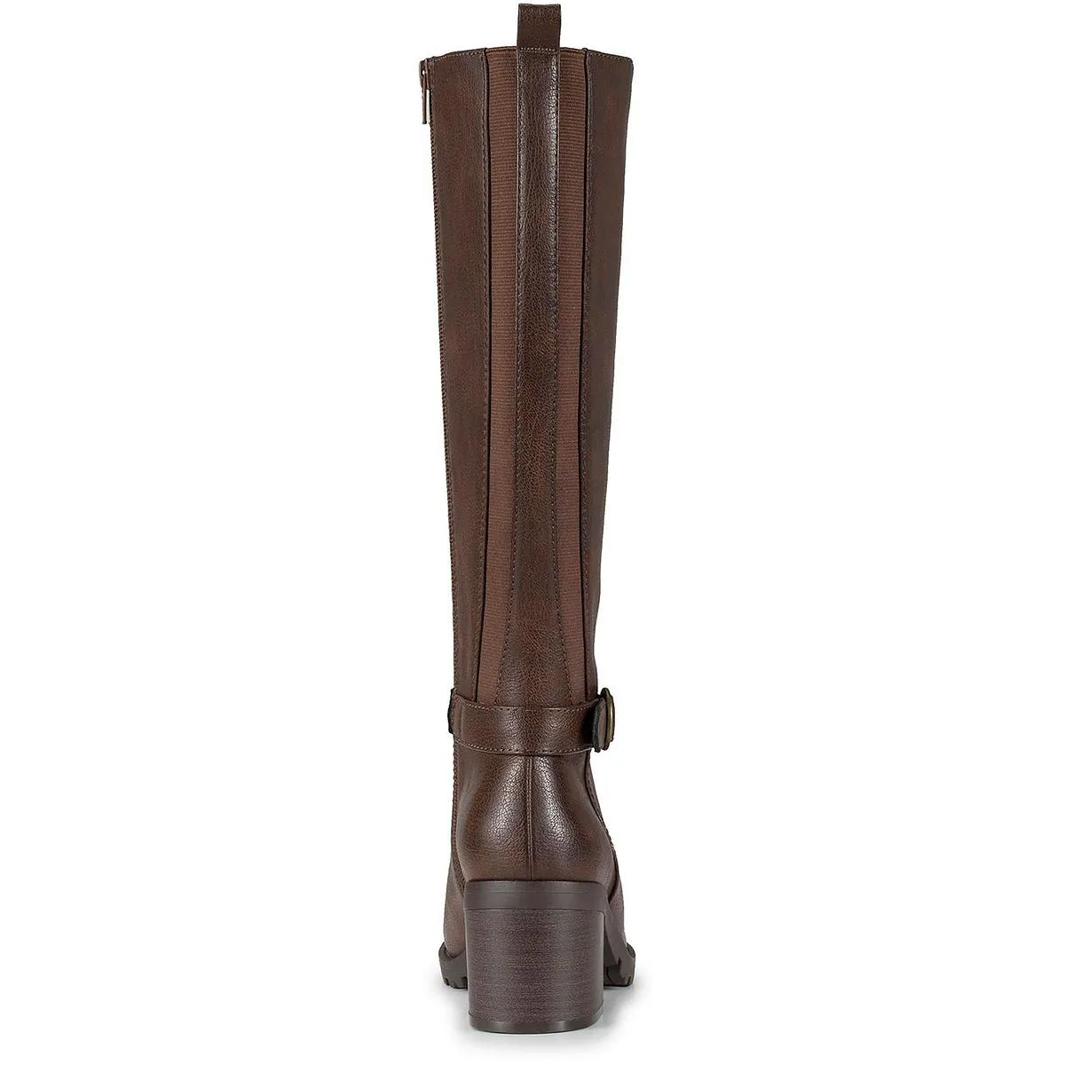 DYLIA Womens Buckle Manmade Mid-Calf Boots