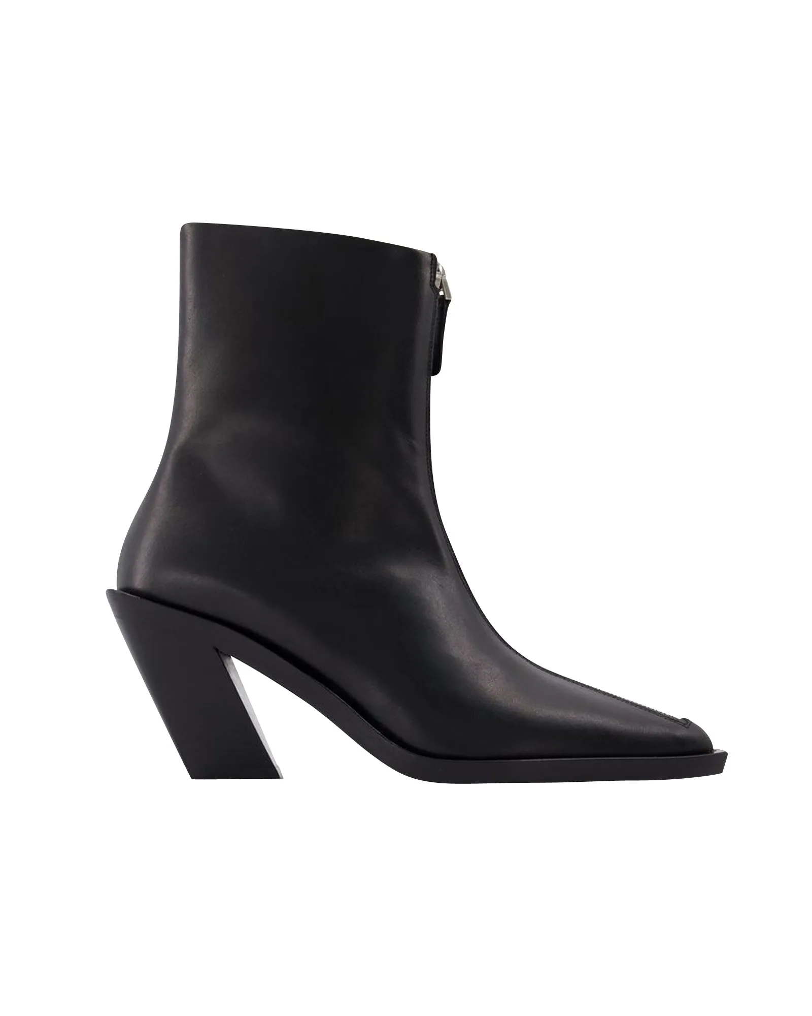 Eclair Zipper Boots in Black Leather