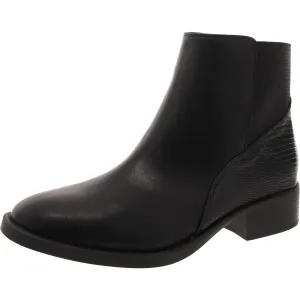 Edwinaa Womens Faux Leather Animal Print Booties