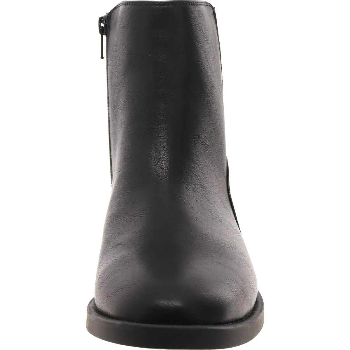 Edwinaa Womens Faux Leather Animal Print Booties