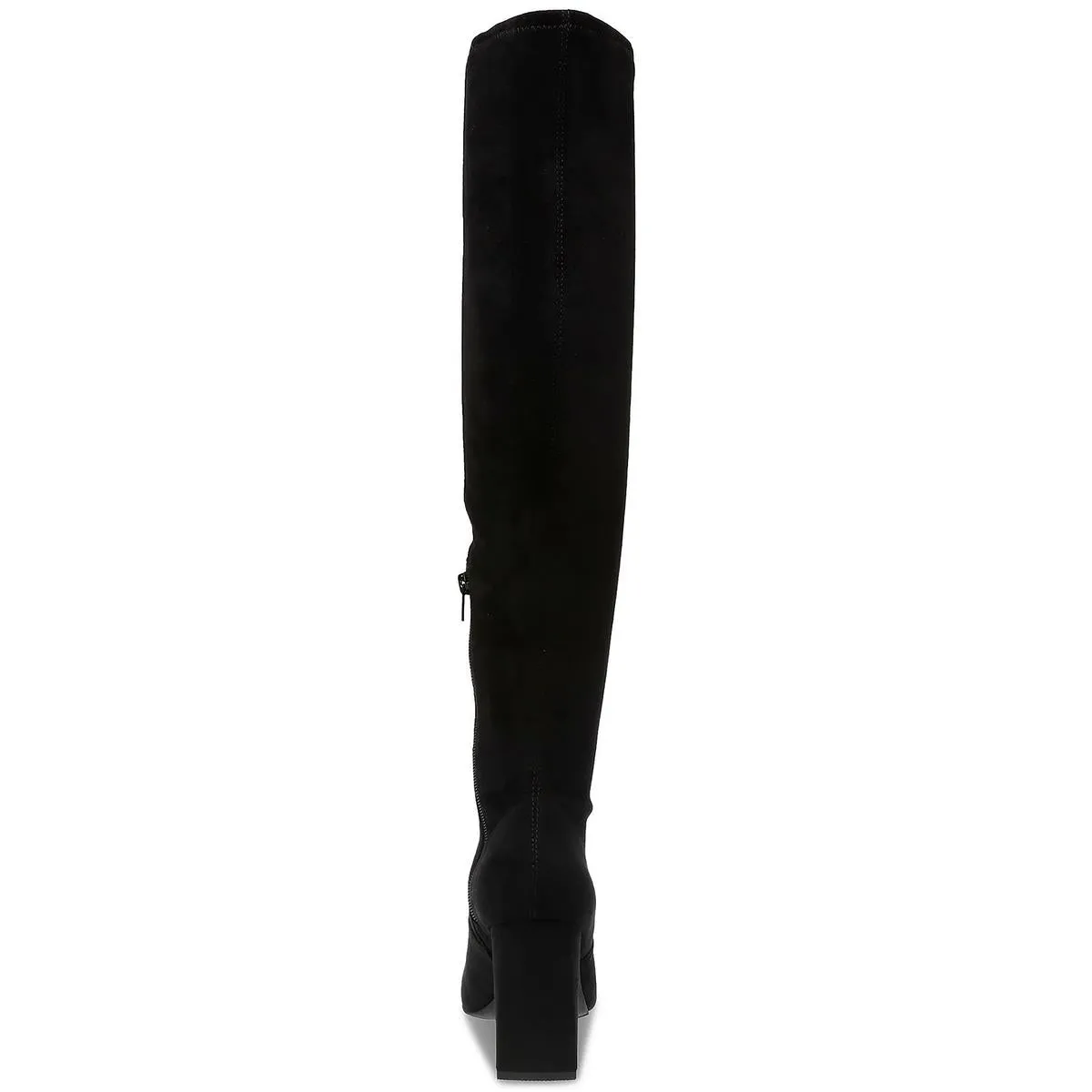 Eileene Womens Faux Suede Pointed Toe Over-The-Knee Boots