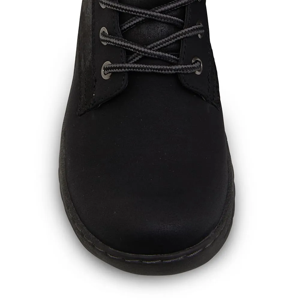 Elf Boot in Black Smooth