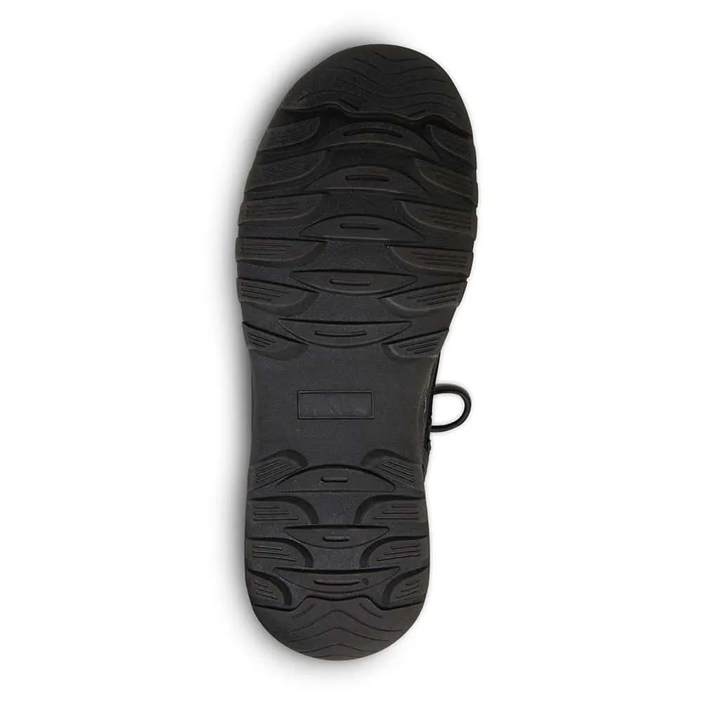 Elf Boot in Black Smooth