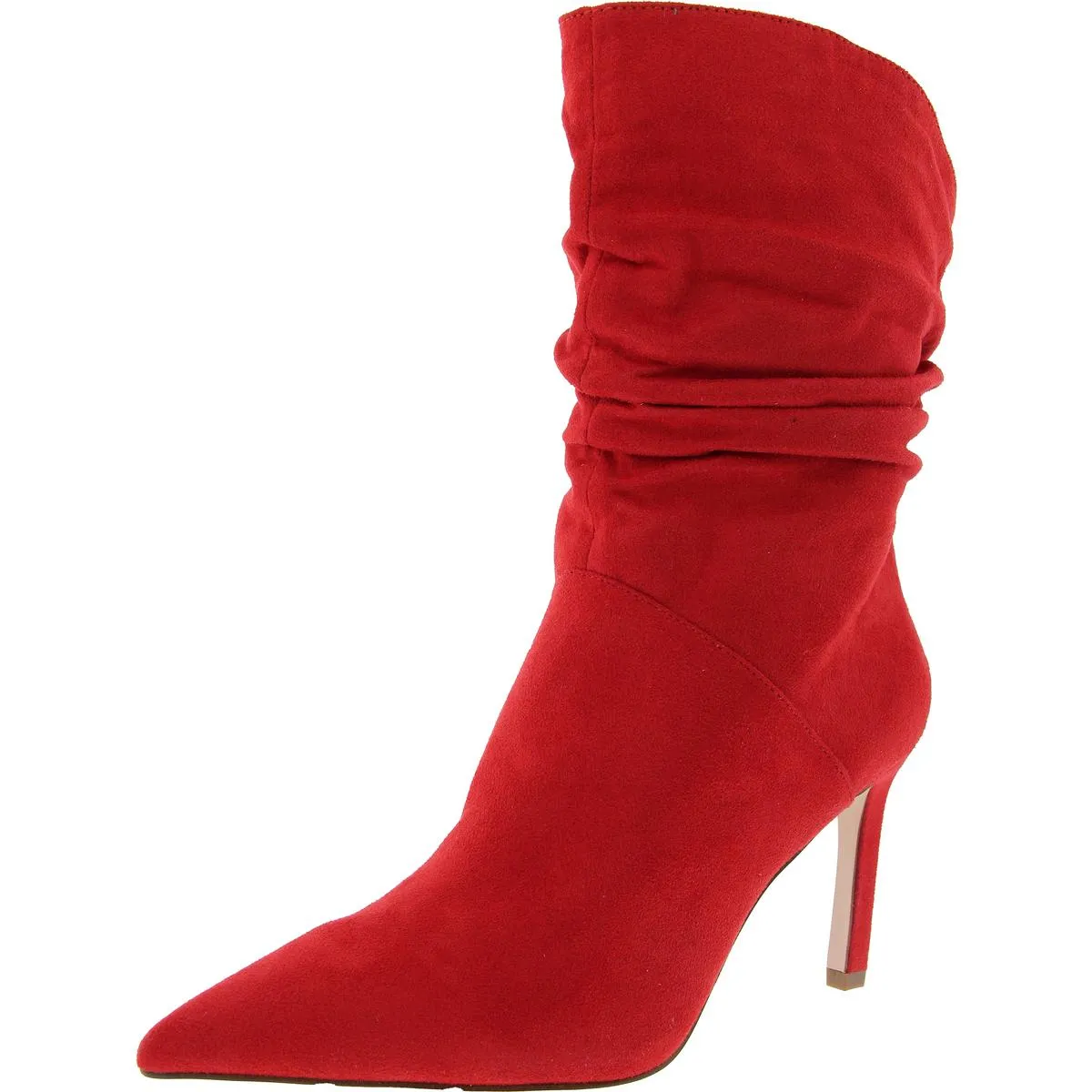 Elisti Womens Pull On Stiletto Mid-Calf Boots
