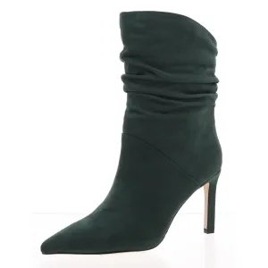 Elisti Womens Pull On Stiletto Mid-Calf Boots