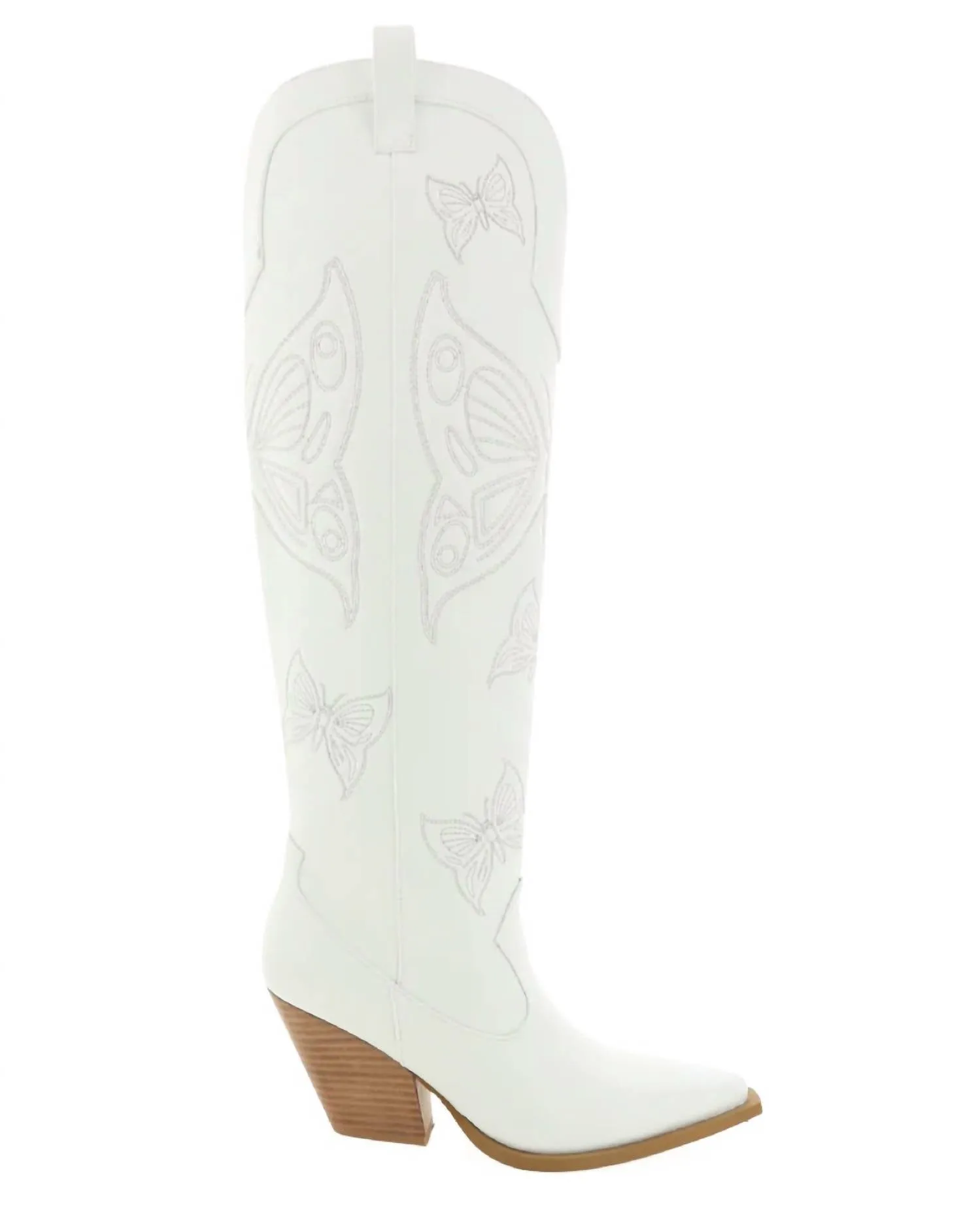Emina Cowboy Boots In White