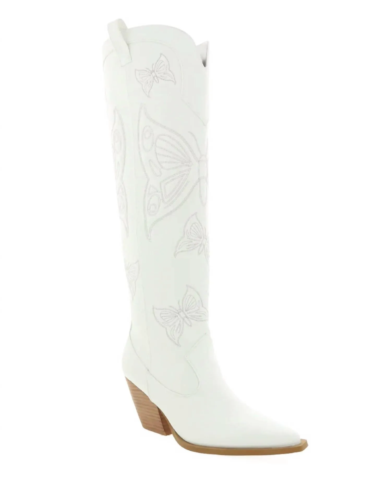 Emina Cowboy Boots In White