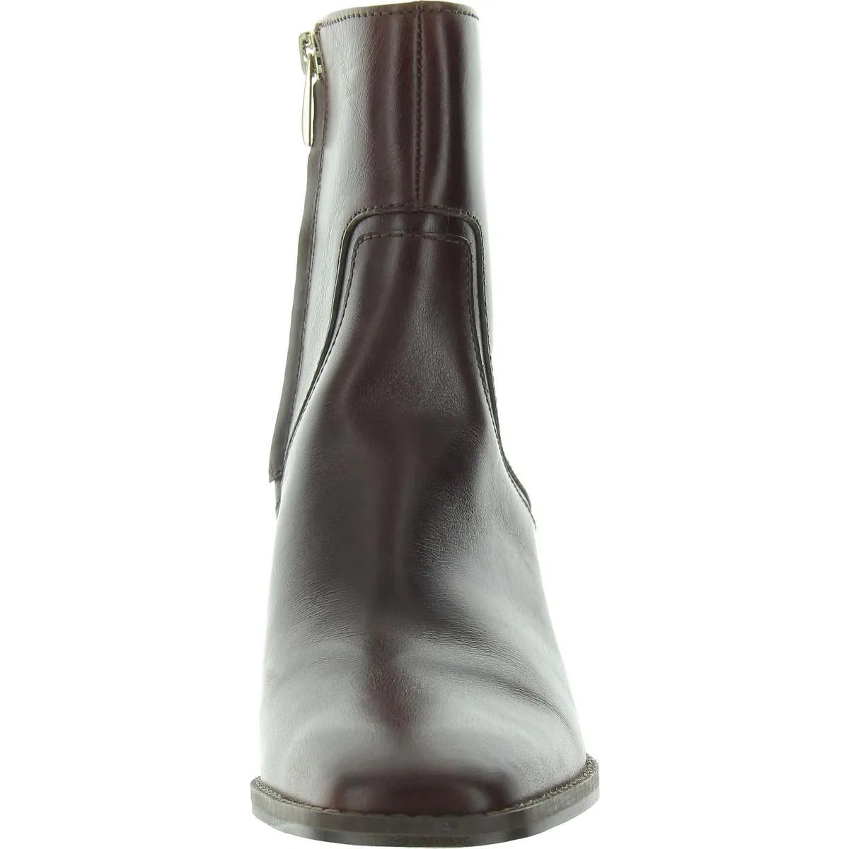 Erica Womens Block Heel Faux Leather Booties