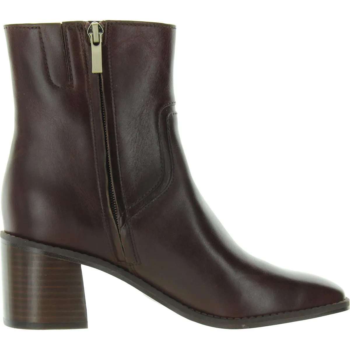 Erica Womens Block Heel Faux Leather Booties