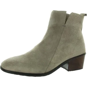 Ethic Womens Zipper Suede Ankle Boots