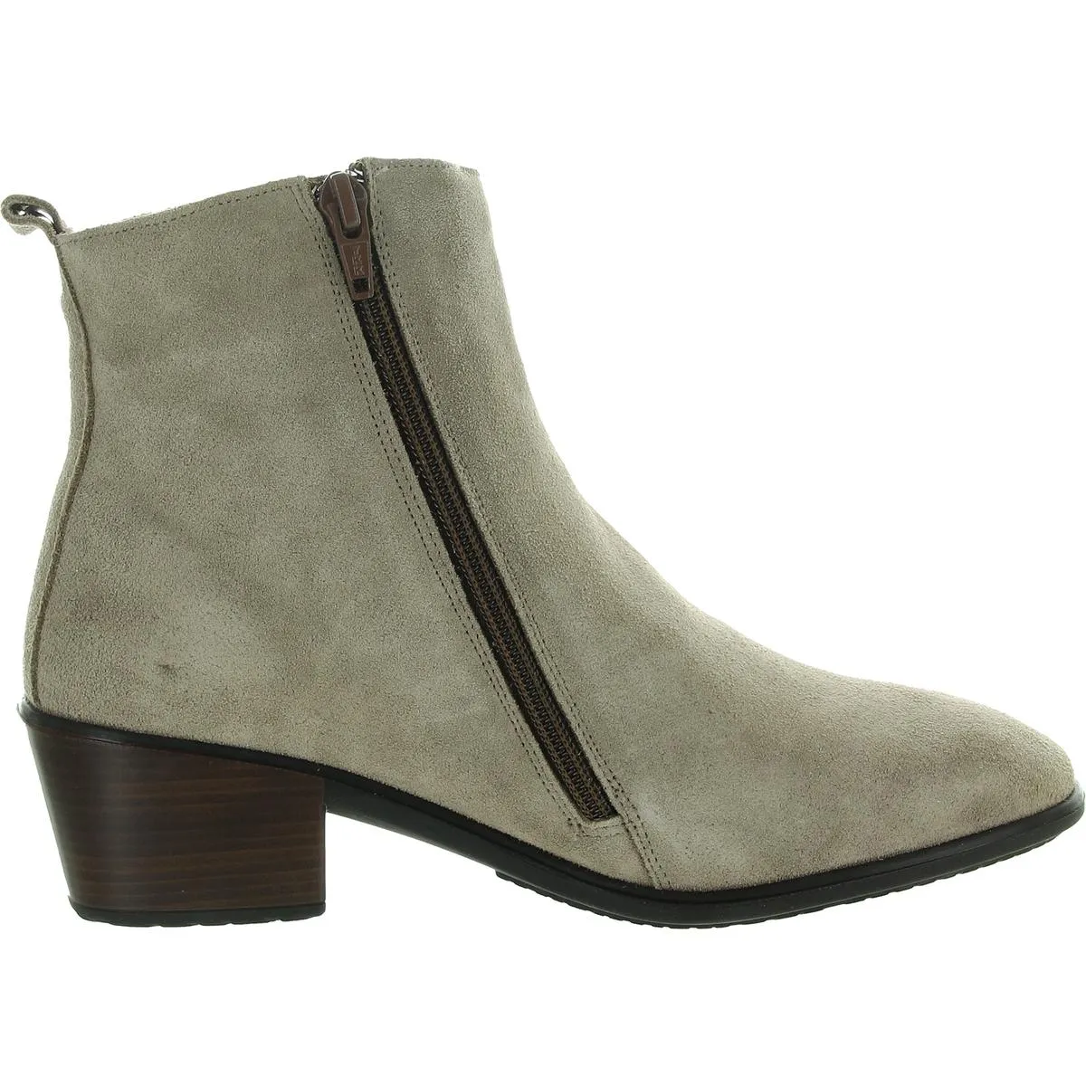 Ethic Womens Zipper Suede Ankle Boots