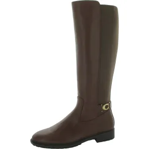 Faith Womens Faux Leather Tall Knee-High Boots
