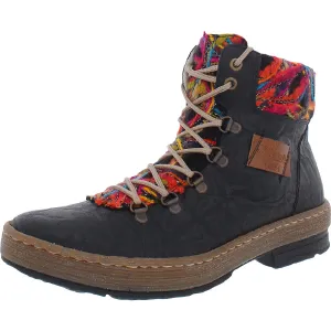 Felicitas 43 Womens Faux Leather Knit Casual Boots