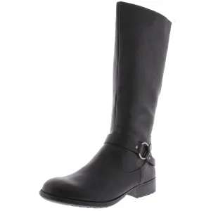 Felicity Womens Faux Leather Knee-High Boots