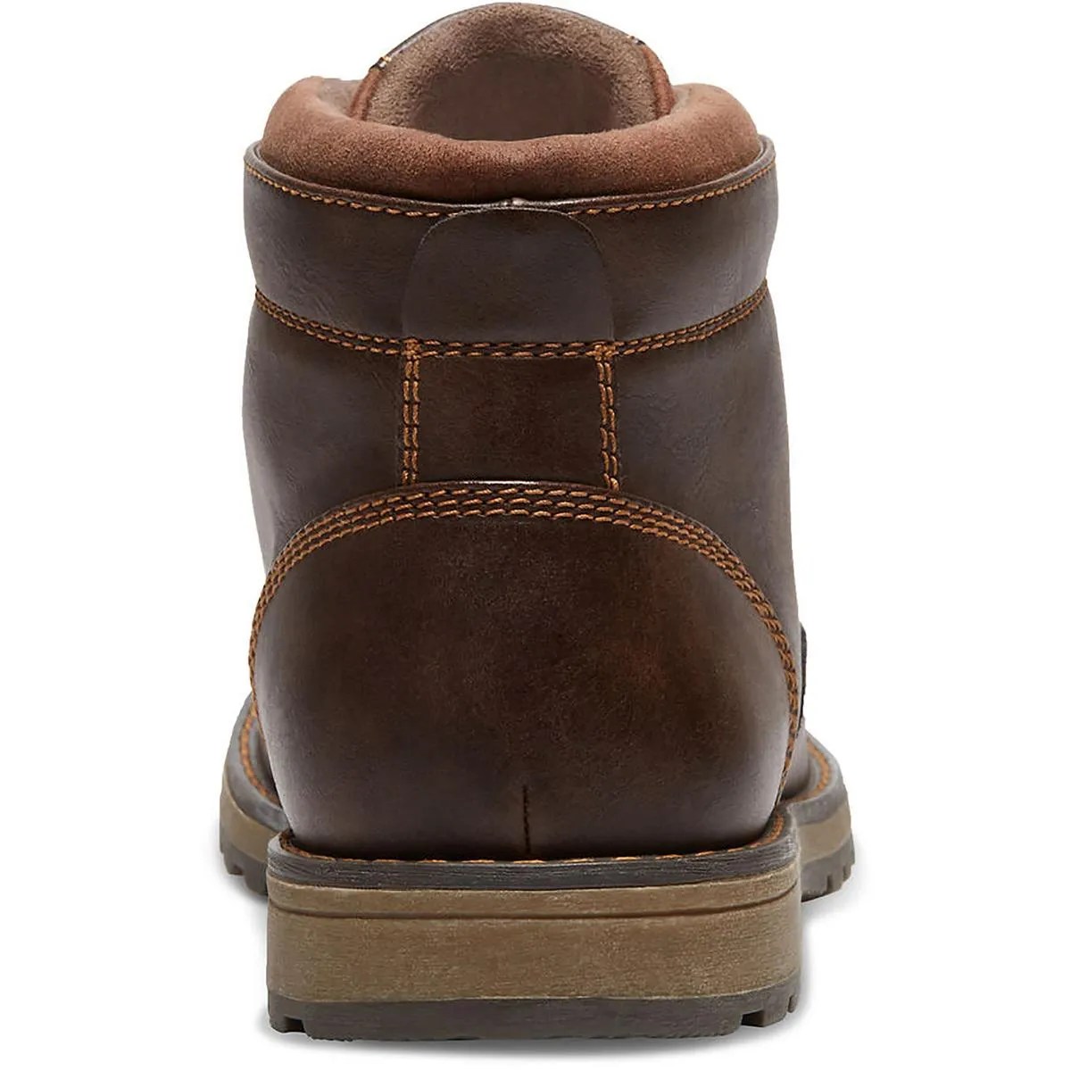 Finn Mens Faux Leather Memory Foam Chukka Boots