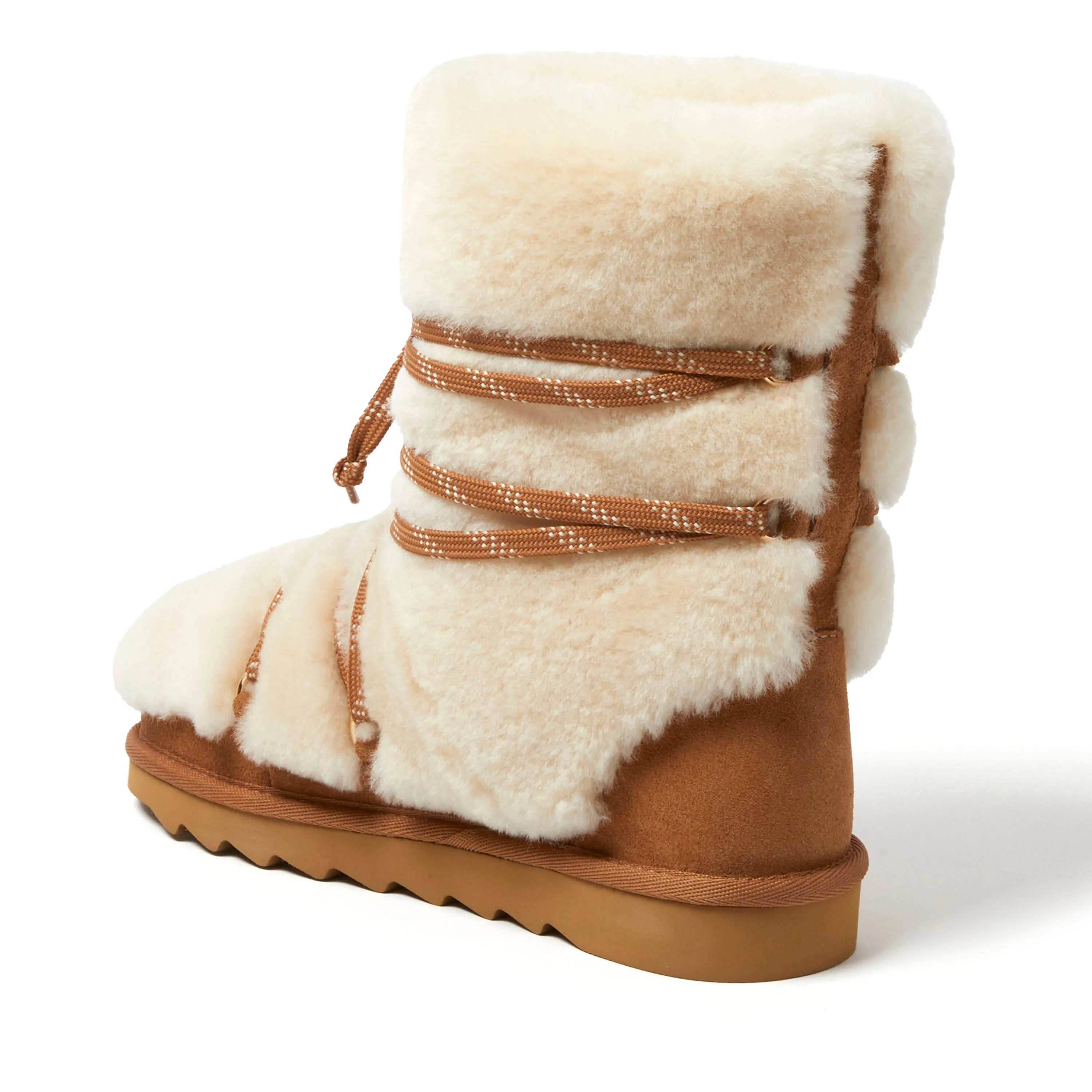 Fireside by Dearfoams Women's Kalamunda Genuine Shearling Bootie