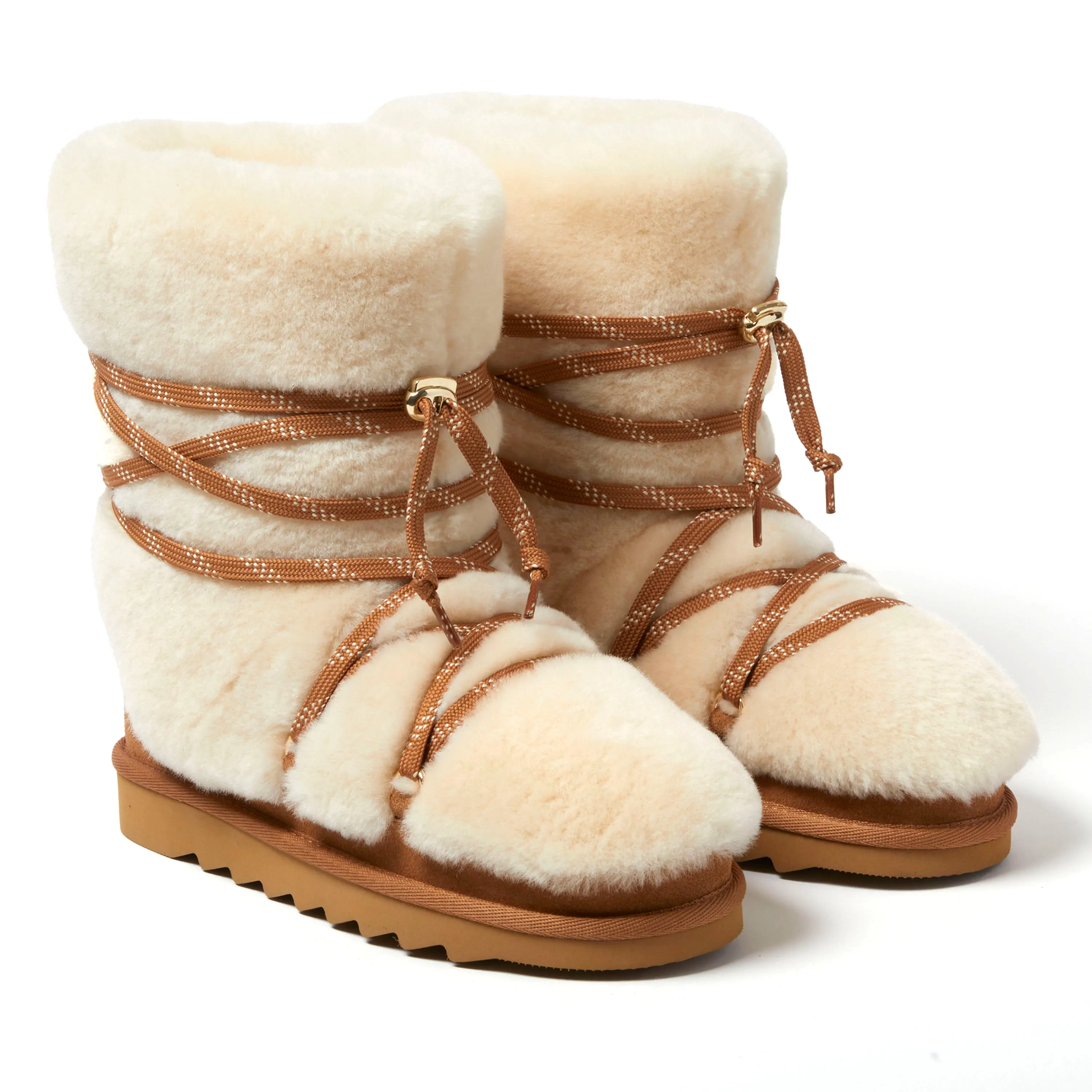 Fireside by Dearfoams Women's Kalamunda Genuine Shearling Bootie