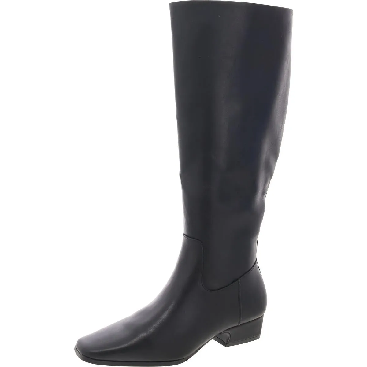 Florance Womens Faux Leather Wide Calf Knee-High Boots