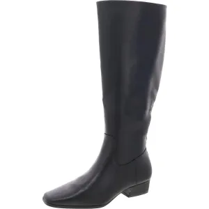 Florance Womens Faux Leather Wide Calf Knee-High Boots
