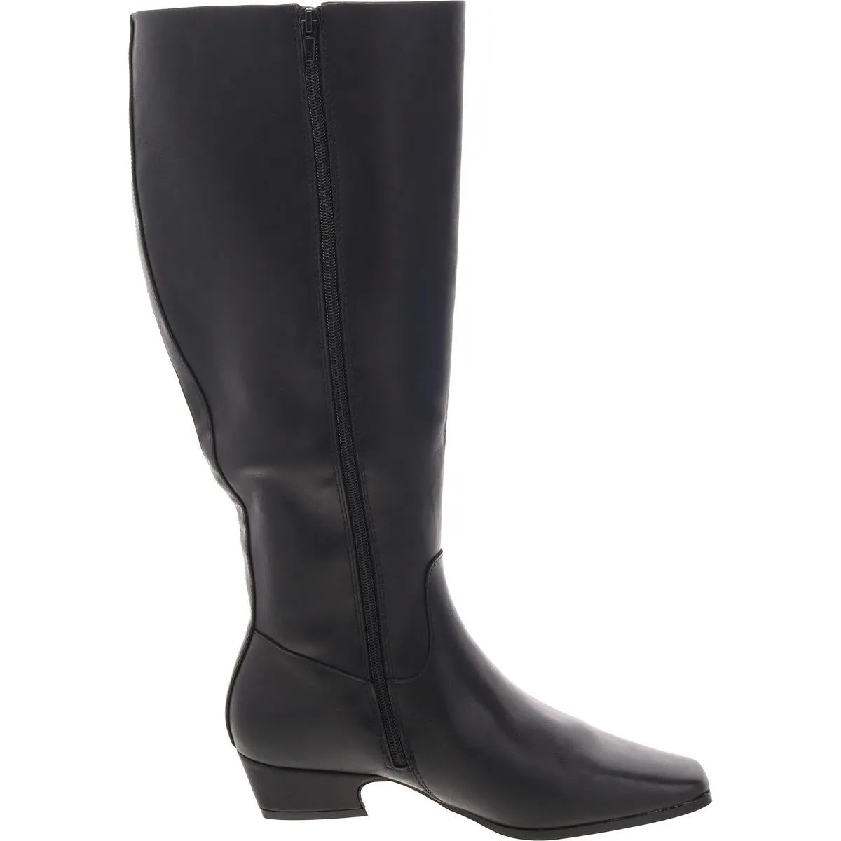 Florance Womens Faux Leather Wide Calf Knee-High Boots