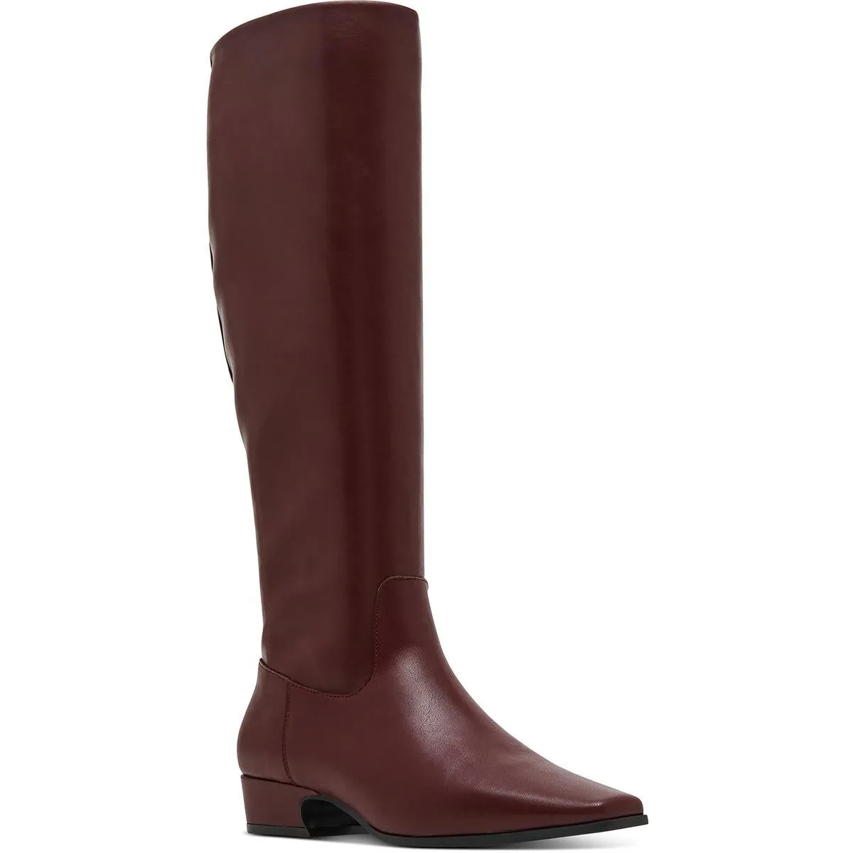 Florance Womens Faux Leather Wide Calf Knee-High Boots