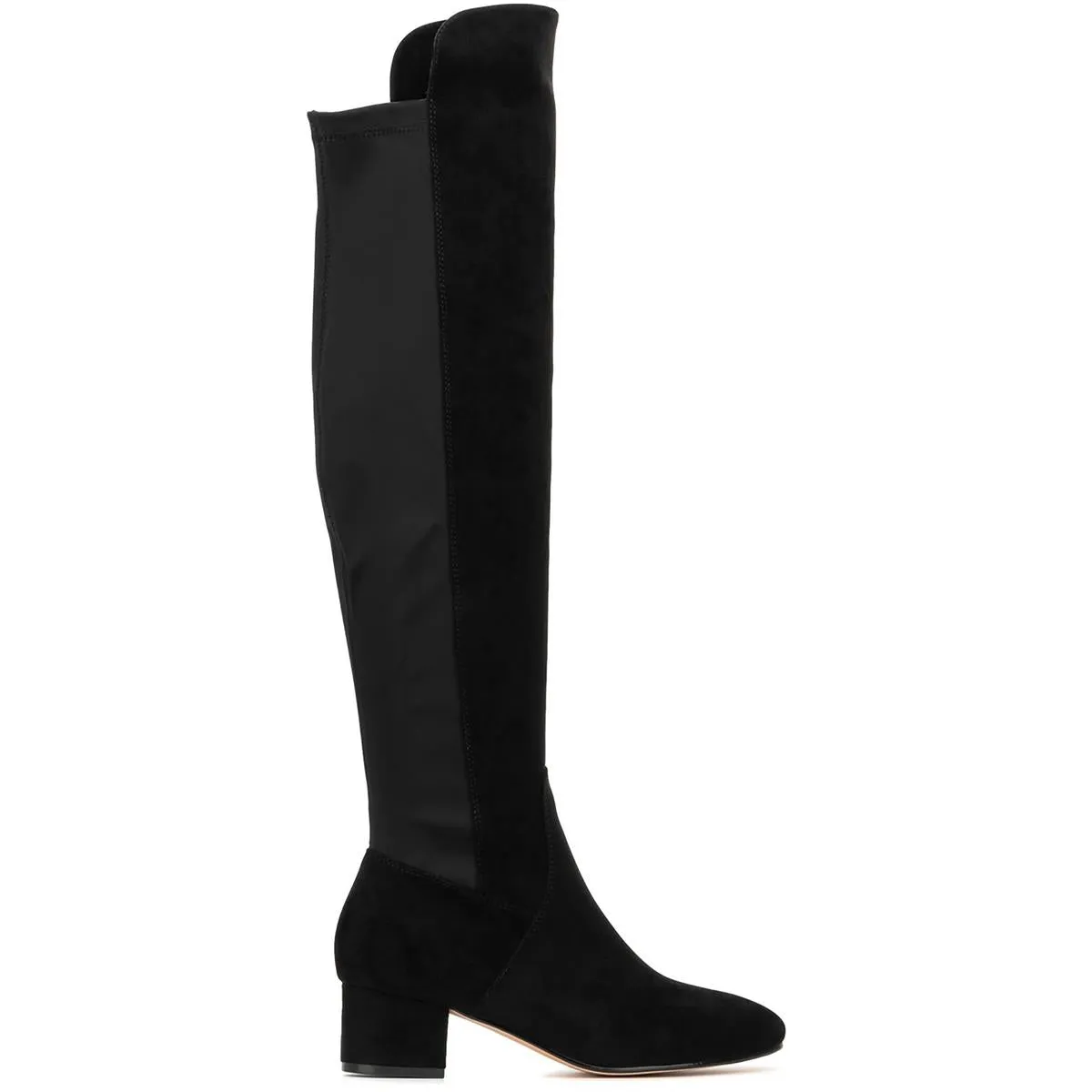 Florence Womens Faux Suede Zipper Over-The-Knee Boots
