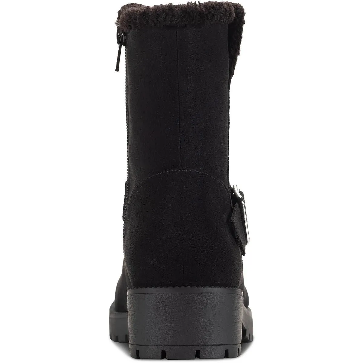 Fluerr Womens Zipper Manmade Booties