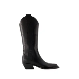 For Walking Boots - Leather - Black