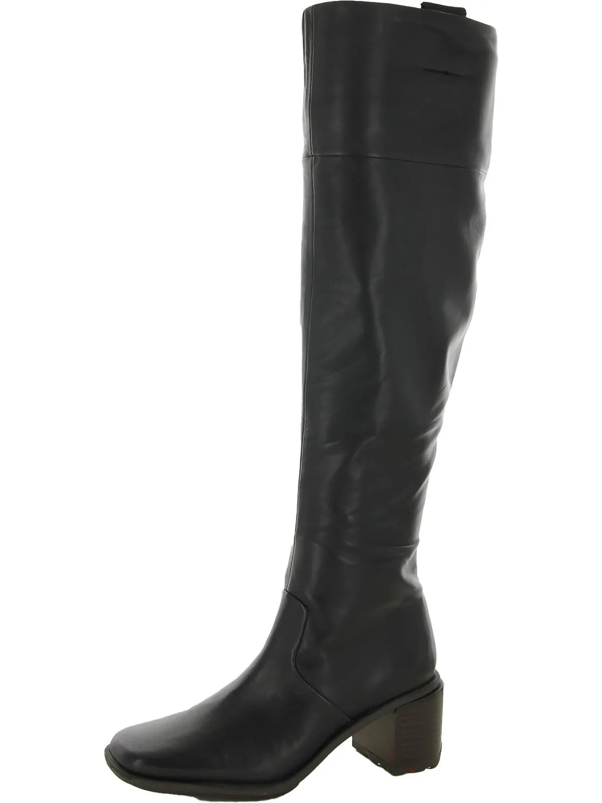 Forla Womens Leather Square Toe Over-The-Knee Boots