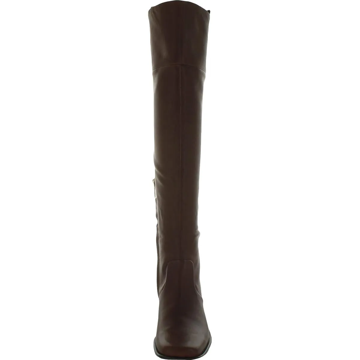 Forla Womens Leather Square Toe Over-The-Knee Boots