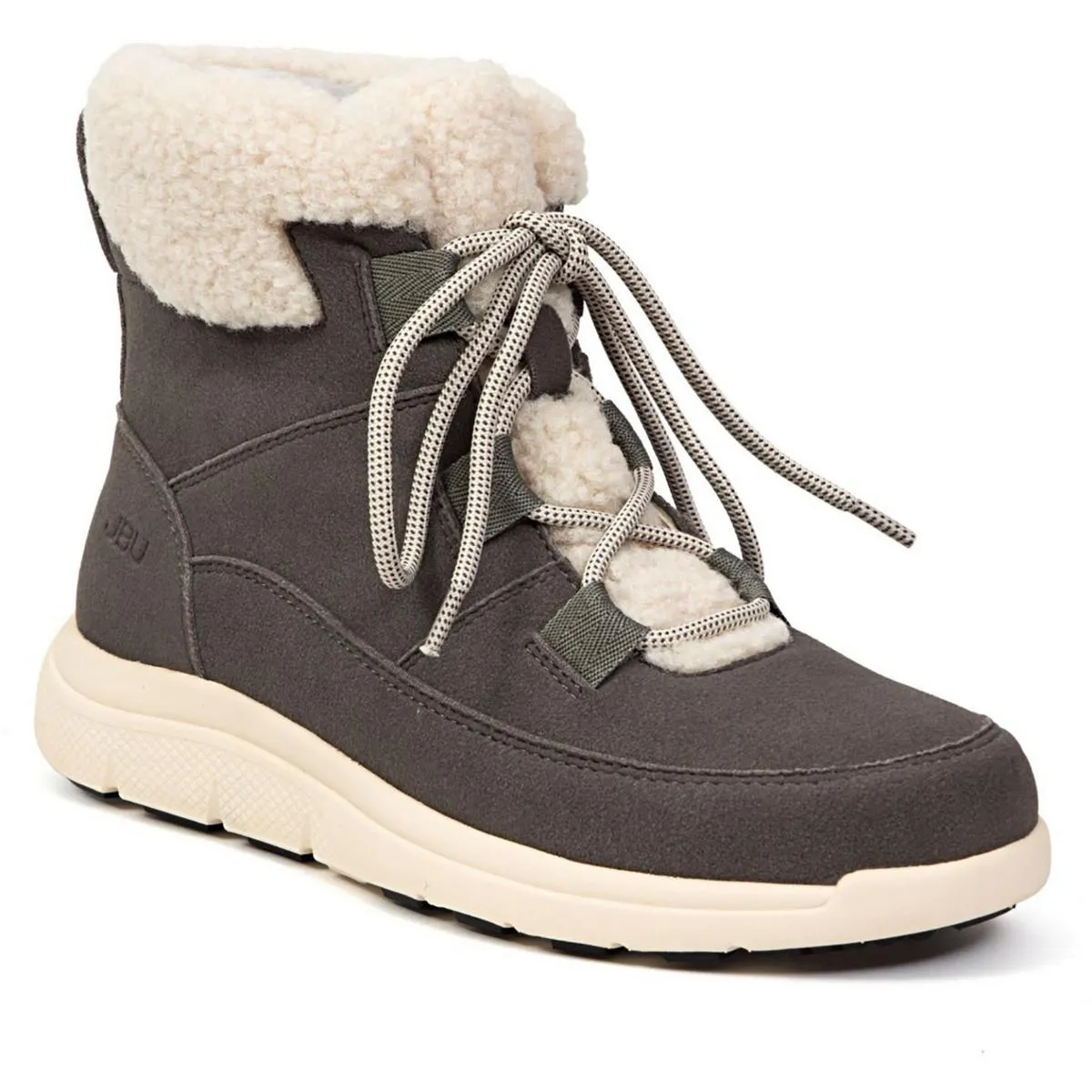Freeze Womens Faux Fur Faux Leather Shearling Boots
