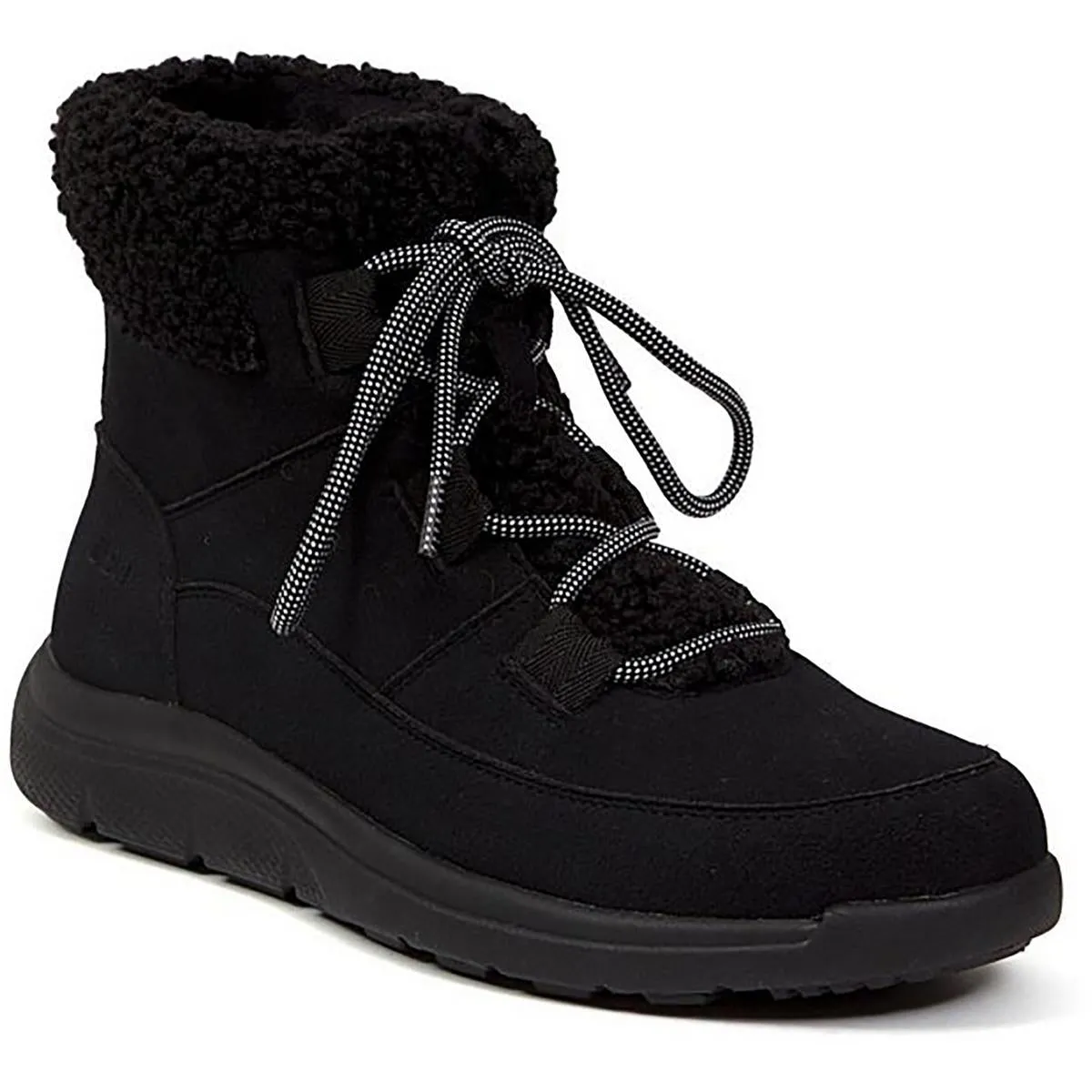 Freeze Womens Faux Fur Faux Leather Shearling Boots