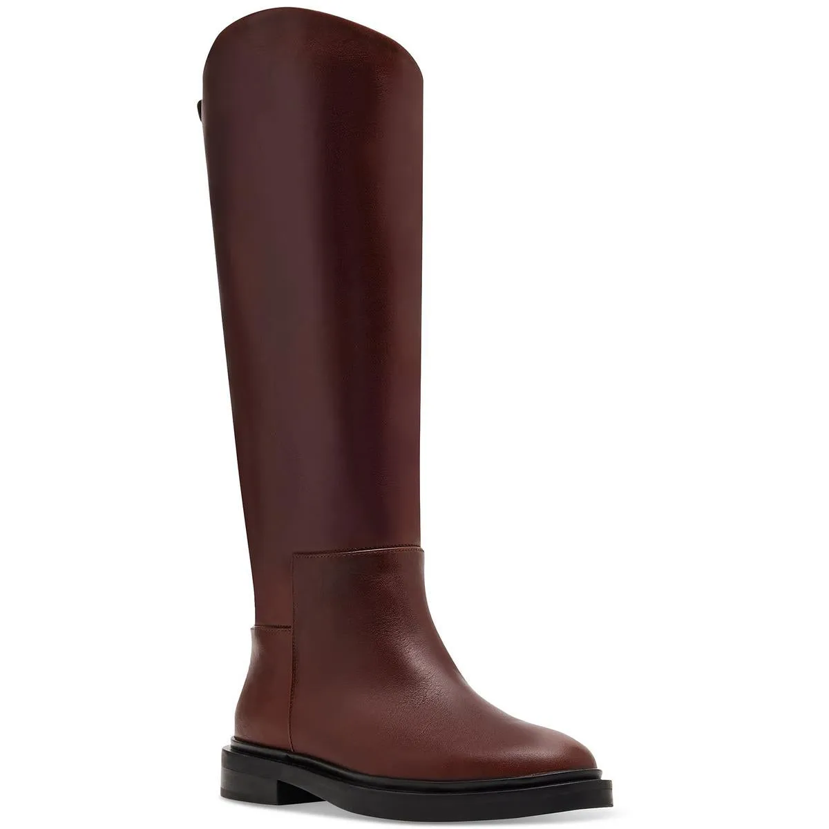 GAIGE Womens Two Tone Leather Mid-Calf Boots