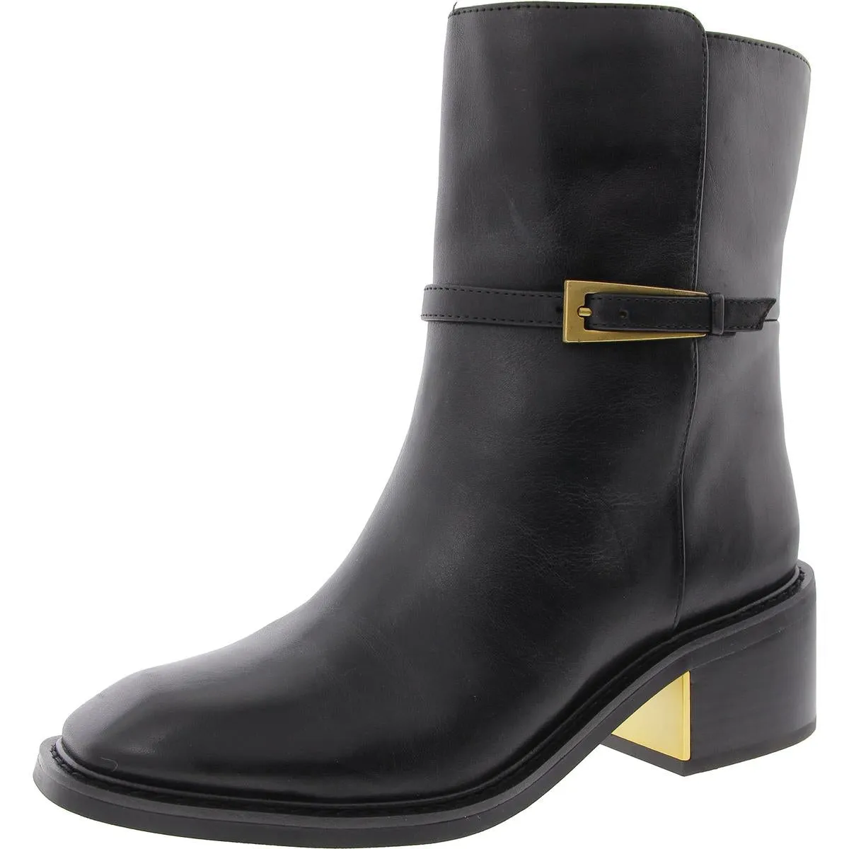 Gali Womens Buckle Leather Booties