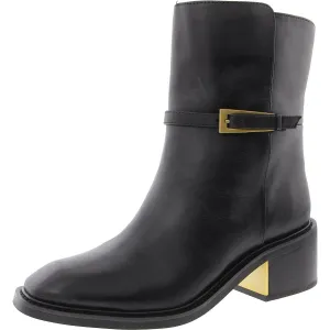 Gali Womens Buckle Leather Booties
