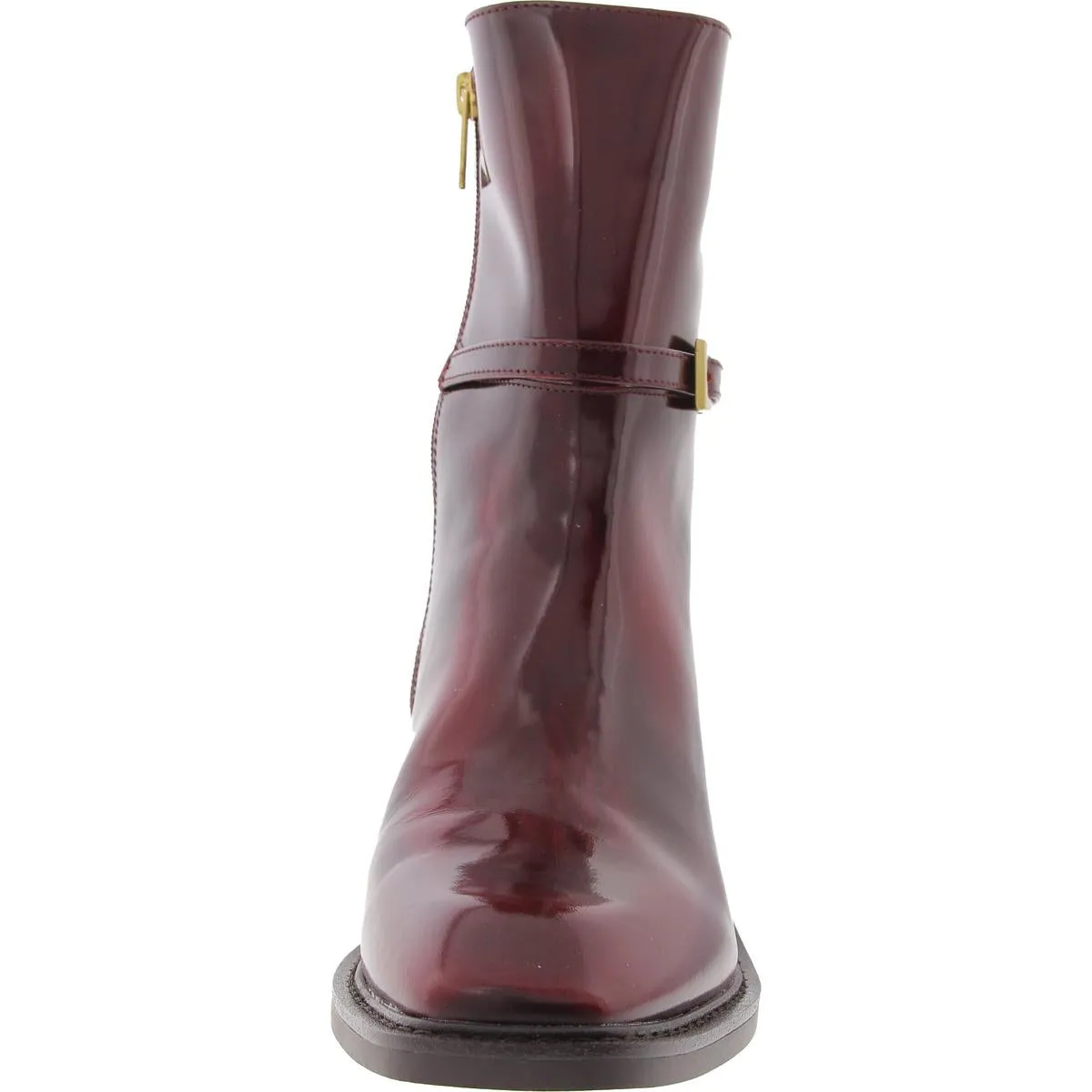 Gali Womens Buckle Leather Booties