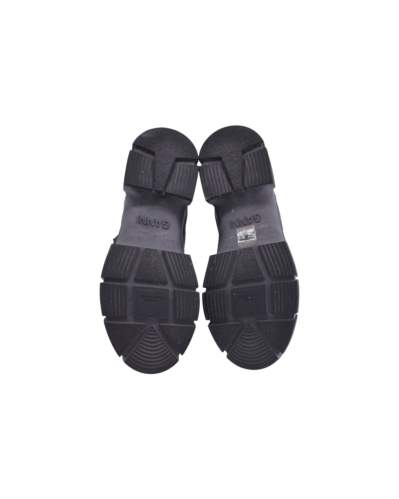 Ganni Chelsea Rain Boots in Black Recycled Rubber