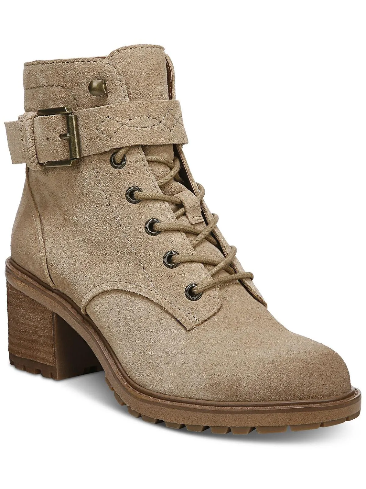 Gemma Womens Zipper Booties Combat & Lace-up Boots