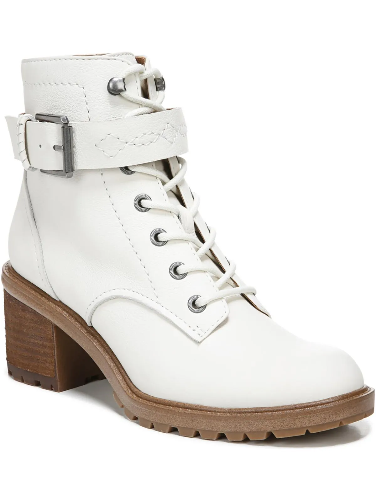 Gemma Womens Zipper Booties Combat & Lace-up Boots