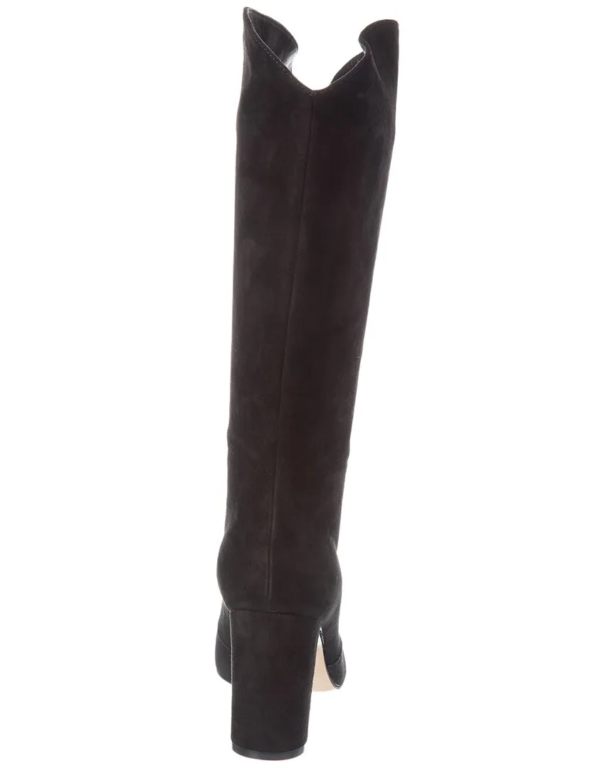 Gianvito Rossi Navarre 45 Suede Knee-High Boot